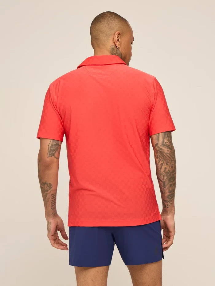 The Chili Pepper (Textured Performance Polo) - Image 2 - Chubbies Shorts