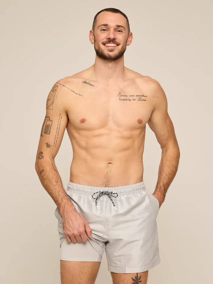 The Chrome Glows 5.5" (Lined Metallic Swim) - Image 1 - Chubbies Shorts