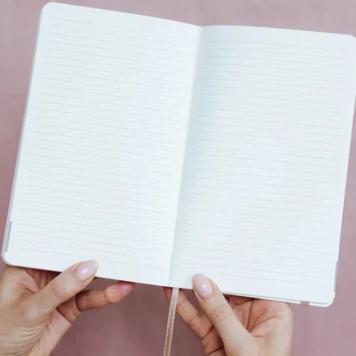 Undated Daily Planner with Faux Leather Hardcover