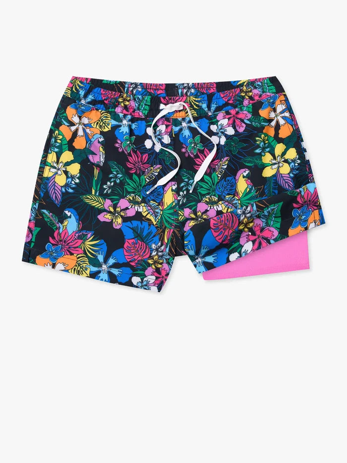 The Deep Florals (Boys Lined Swim Trunk) - Image 1 - Chubbies Shorts
