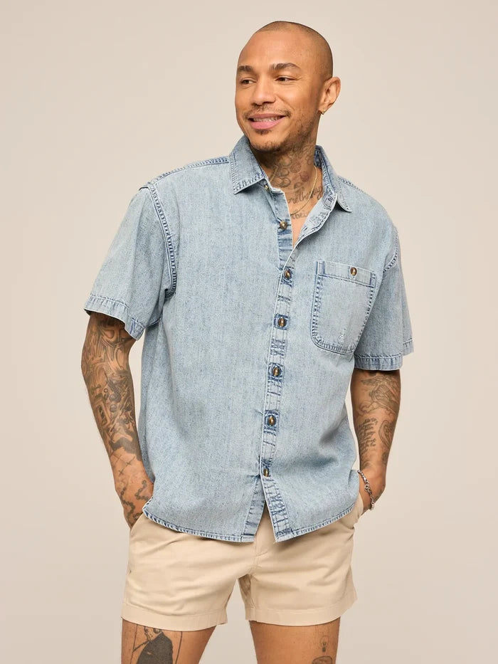The Denim Drift (Dock Shirt) - Image 1 - Chubbies Shorts