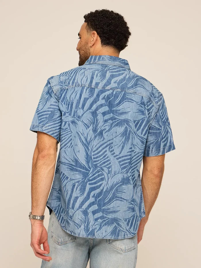 The Denim Leaf (Dock Shirt) - Image 3 - Chubbies Shorts