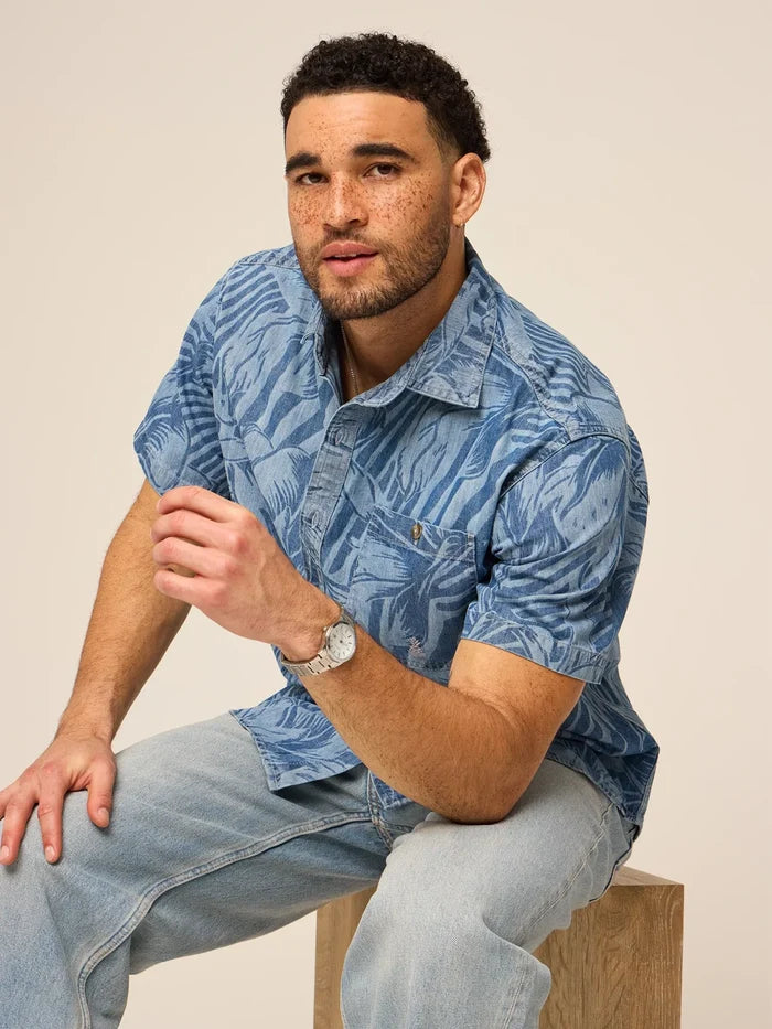 The Denim Leaf (Dock Shirt) - Image 5 - Chubbies Shorts