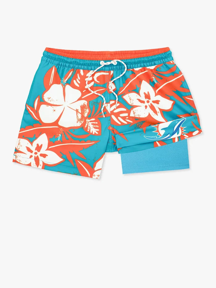 The Dolphins Deep End Zones 5.5" (Classic Lined Swim Trunk) - Image 7 - Chubbies Shorts