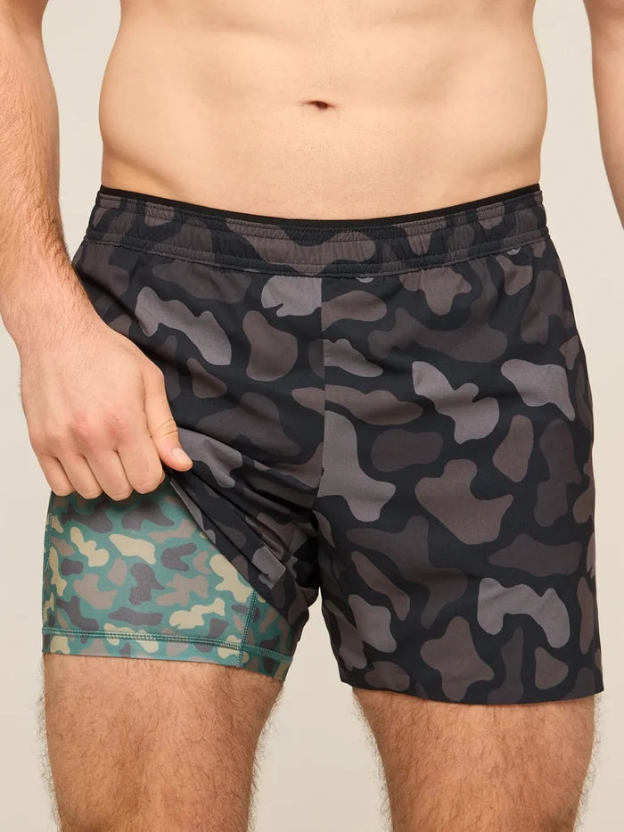 The Duck & Covers 5.5" (Ultimate Training Short with Hidden Liner)- Black - Image 1 - Chubbies Shorts