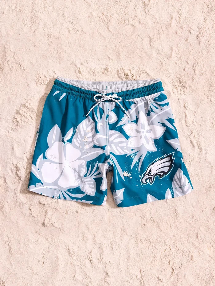 The Eagles Deep End Zones 5.5" (Classic Lined Swim Trunk) - Image 1 - Chubbies Shorts