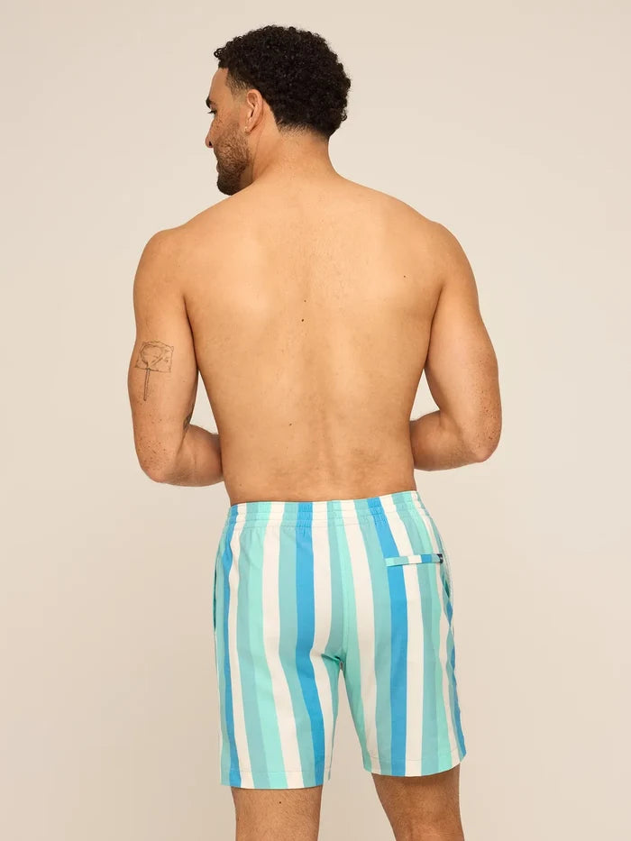 The Eversea Stripes 7" (Classic Lined Swim Trunk) - Image 2 - Chubbies Shorts