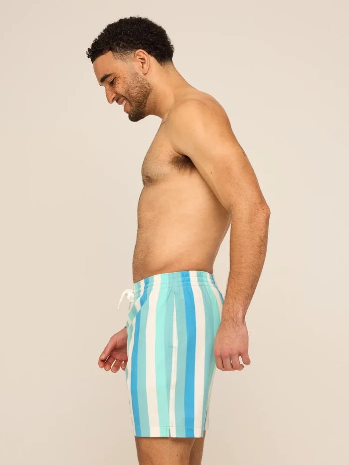 The Eversea Stripes 7" (Classic Lined Swim Trunk) - Image 4 - Chubbies Shorts