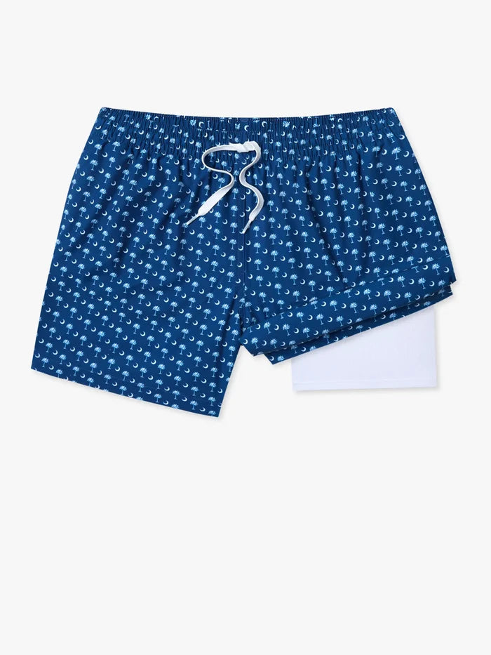 The Goodnight Palmetto Moons 5.5" (Classic Lined Swim Trunk) - Image 1 - Chubbies Shorts