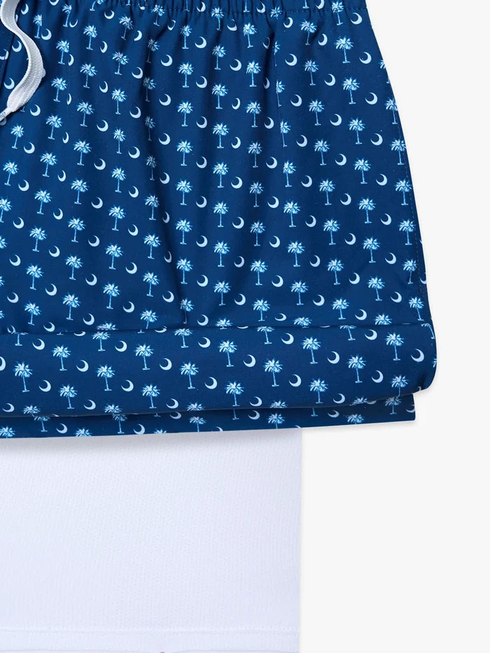 The Goodnight Palmetto Moons 5.5" (Classic Lined Swim Trunk) - Image 2 - Chubbies Shorts