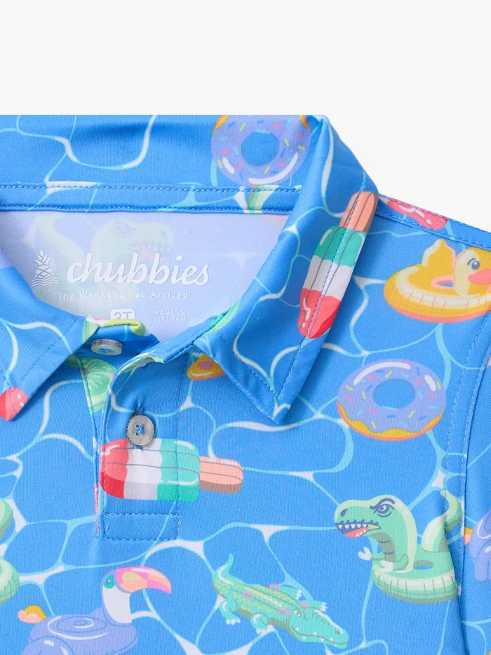 The Lil Cannonball Crew (Toddler Performance Polo) - Image 3 - Chubbies Shorts