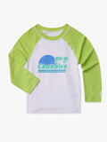 The Lil Ol' College Try (Toddler Rashguard)- Yellow - Image 1 - Chubbies Shorts