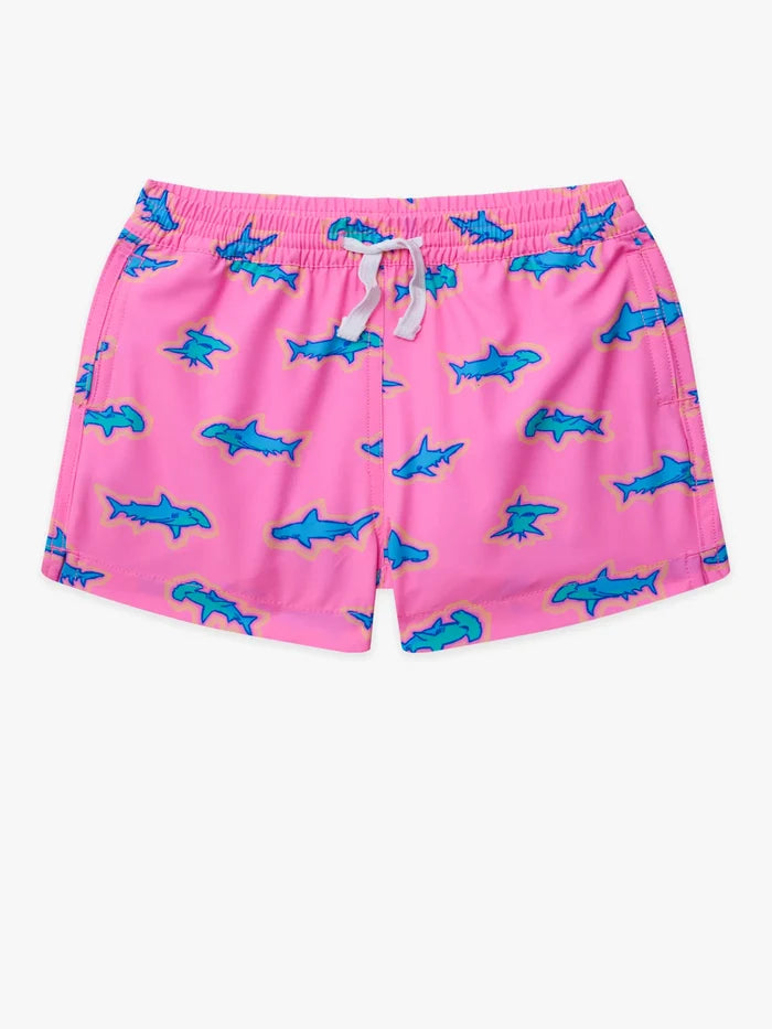 The Lil Pink Apex Swimmers (Toddler Swim Trunk) - Image 1 - Chubbies Shorts