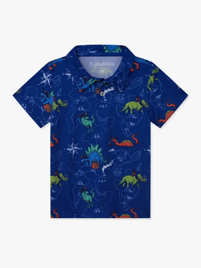 The Lil Rex Marks The Spot (Toddler Performance Polo) - Image 1 - Chubbies Shorts