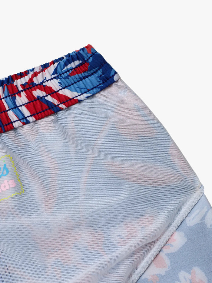 The Lil Star Spangled Blooms (Toddler Swim Trunk) - Image 2 - Chubbies Shorts