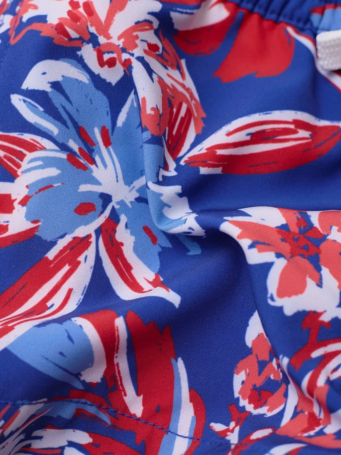The Lil Star Spangled Blooms (Toddler Swim Trunk) - Image 3 - Chubbies Shorts