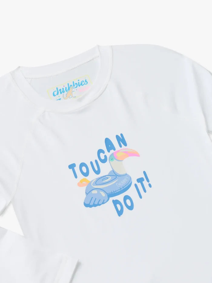 The Lil Yes Toucan (Toddler Rashguard) - Image 3 - Chubbies Shorts