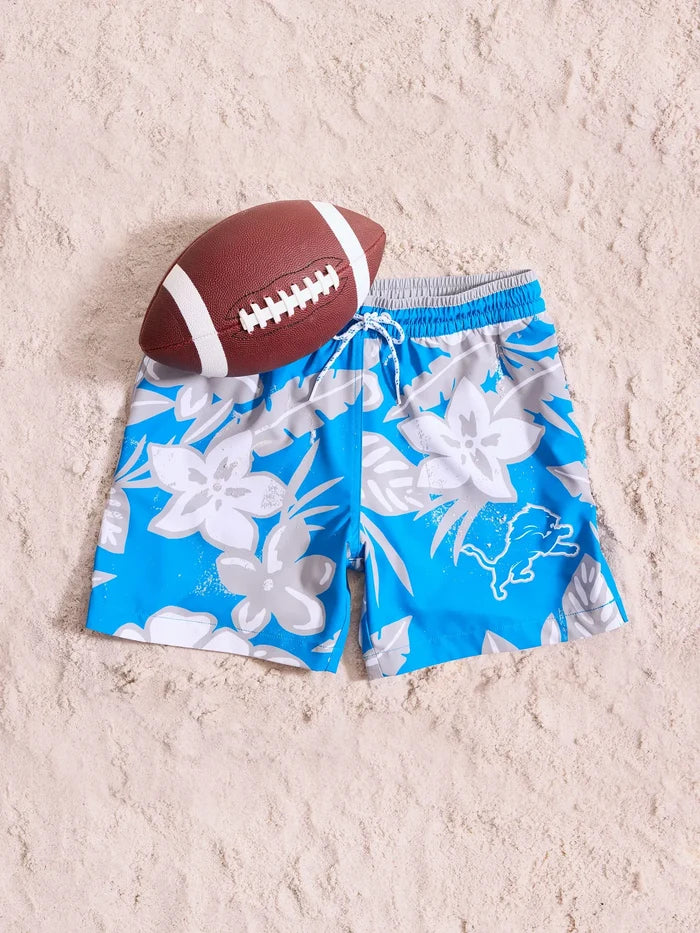 The Lions Deep End Zones 5.5" (Classic Lined Swim Trunk) - Image 2 - Chubbies Shorts