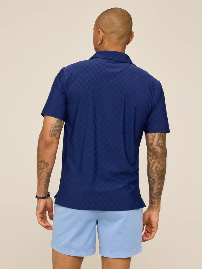 The Midnight Marine (Textured Performance Polo) - Image 2 - Chubbies Shorts