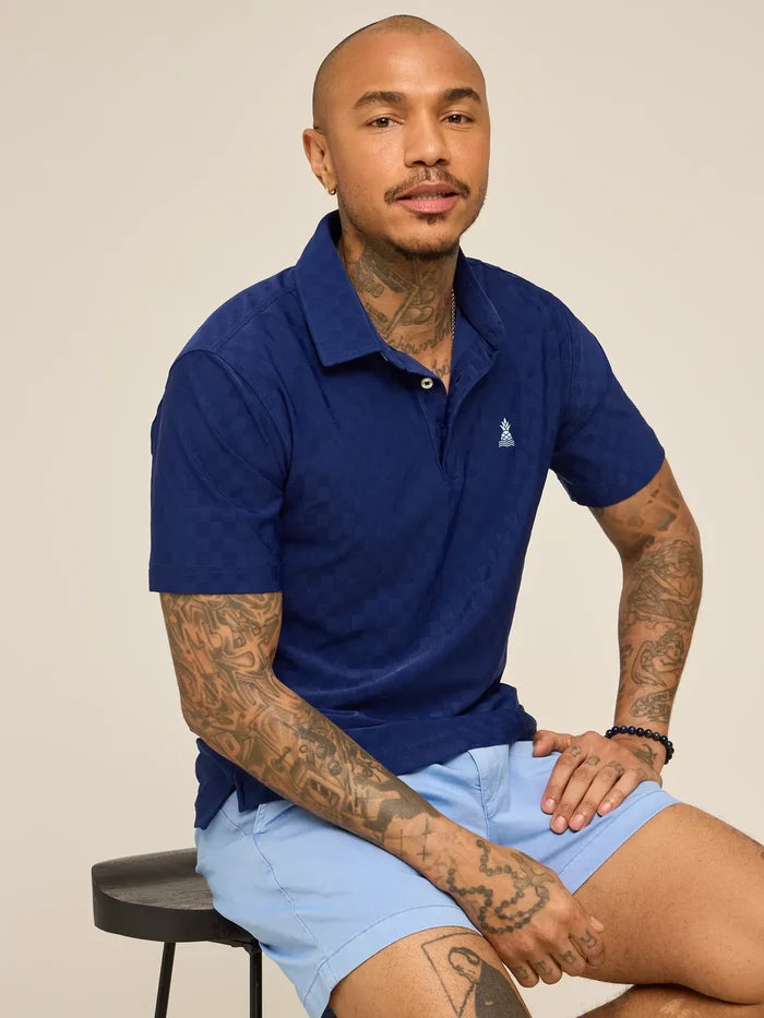 The Midnight Marine (Textured Performance Polo) - Image 4 - Chubbies Shorts