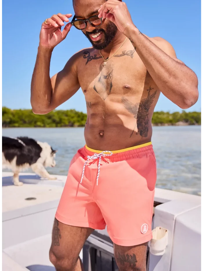 The Peach Perfects 5.5" (Classic Lined Swim Trunk w/ SP WB) - Image 9 - Chubbies Shorts