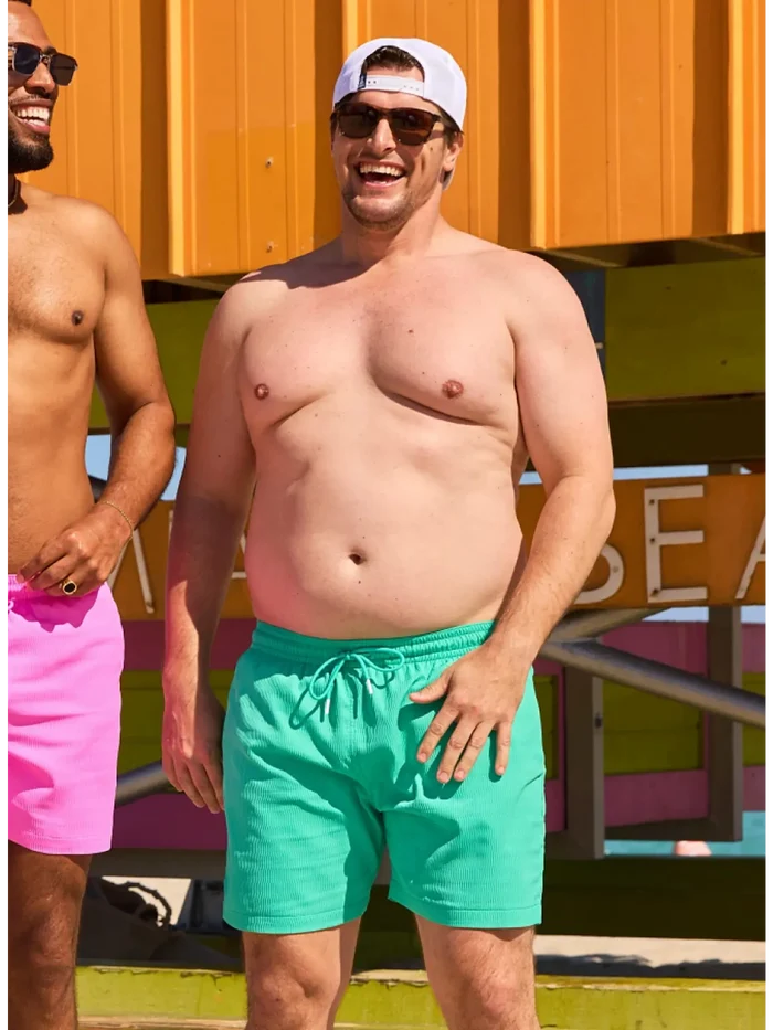 The Real Teals 5.5" (Textured Lined Swim) - Image 8 - Chubbies Shorts