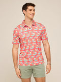 The Rock-a-Croc (Performance Polo)- Red - Image 1 - Chubbies Shorts