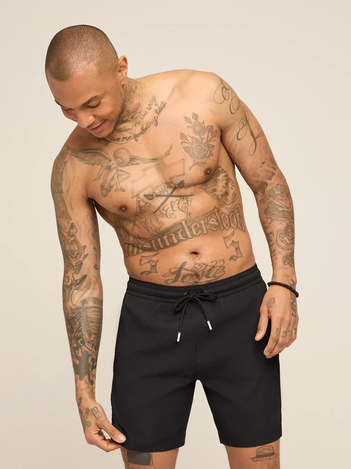 The Secret Agents 7" (Textured Lined Swim) - Image 4 - Chubbies Shorts