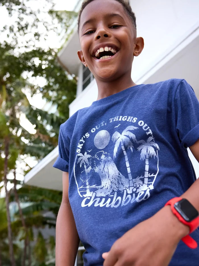 The Soak Up The Sun (Boys Non Pocket T-Shirt) - Image 1 - Chubbies Shorts