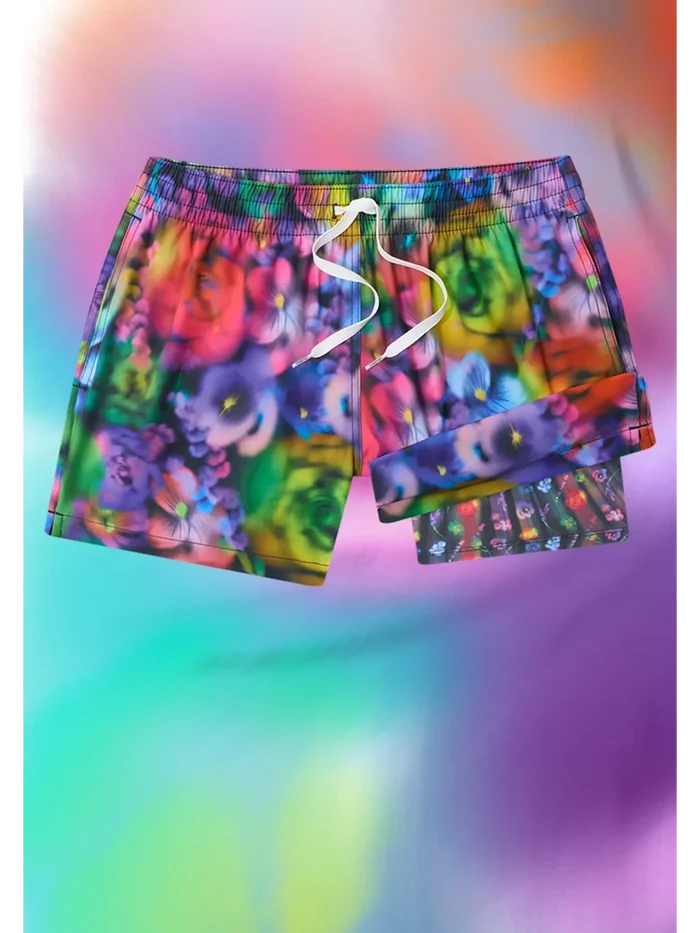 The Sonic Blooms 4" (Classic Lined Swim Trunk) - Image 2 - Chubbies Shorts