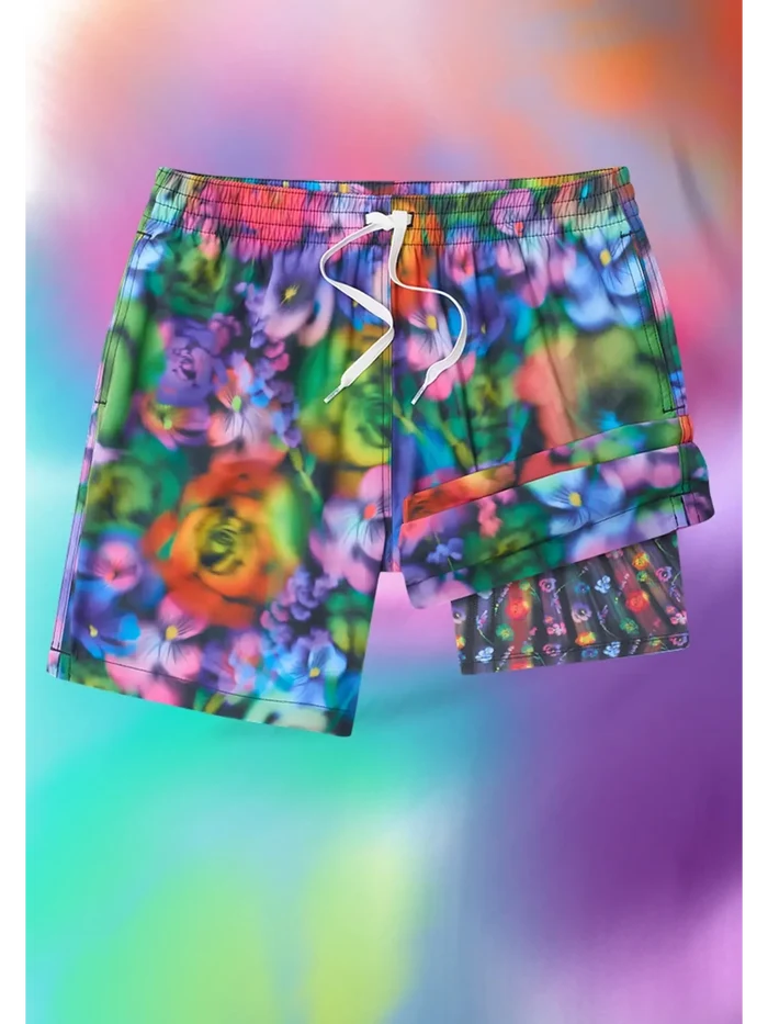 The Sonic Blooms 7" (Classic Lined Swim Trunk) - Image 2 - Chubbies Shorts
