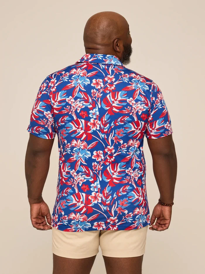 The Star Spangled Bloom (Performance Polo) - Image 2 - Chubbies Shorts