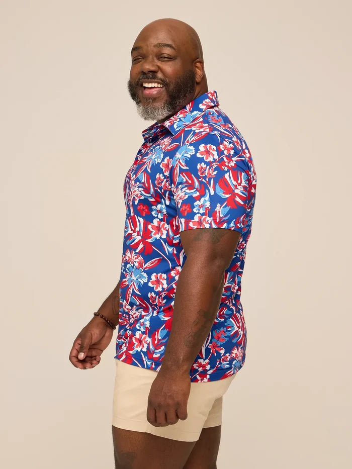 The Star Spangled Bloom (Performance Polo) - Image 4 - Chubbies Shorts