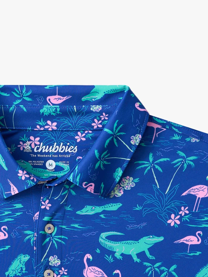 The Swamp & Circumstance (Boys Performance Polo) - Image 3 - Chubbies Shorts