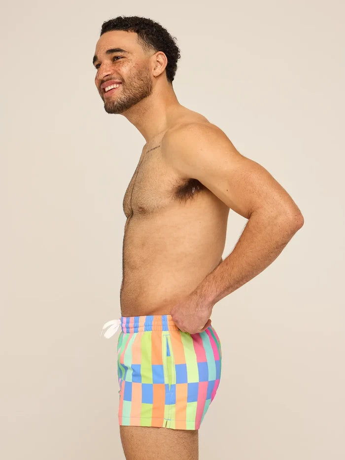 The Technicolor Stitches 2" (Classic Lined Swim Trunk) - Image 3 - Chubbies Shorts