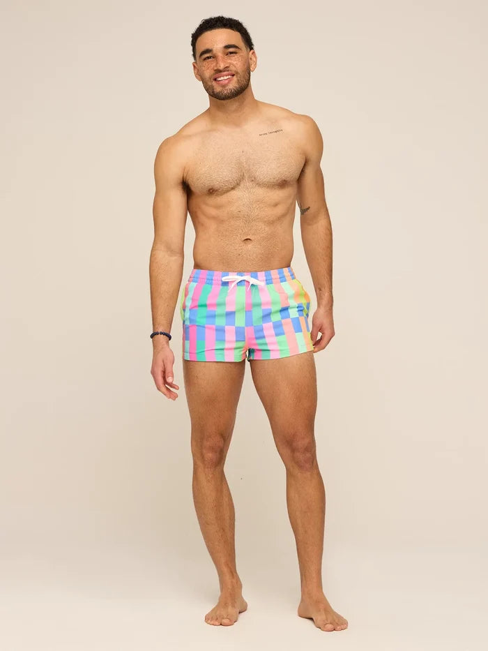 The Technicolor Stitches 2" (Classic Lined Swim Trunk) - Image 4 - Chubbies Shorts