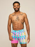 The Technicolor Stitches 5.5" (Classic Lined Swim Trunk) - Image 1 - Chubbies Shorts