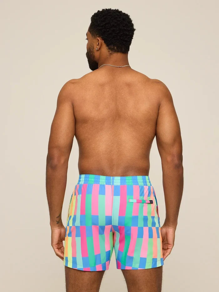 The Technicolor Stitches 5.5" (Classic Lined Swim Trunk) - Image 2 - Chubbies Shorts