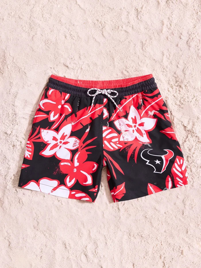 The Texans Deep End Zones 5.5" (Classic Lined Swim Trunk) - Image 3 - Chubbies Shorts