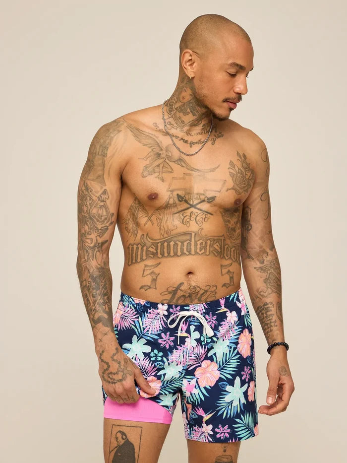 The Tropic Like Its Hots 5.5" (Classic Lined Swim Trunk) - Image 1 - Chubbies Shorts