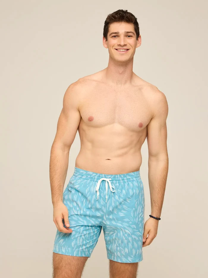 The Turquoise Tides 7" (Classic Swim Trunk) - Image 1 - Chubbies Shorts