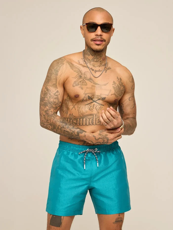 The Ultramarine 5.5" (Lined Metallic Swim) - Image 4 - Chubbies Shorts