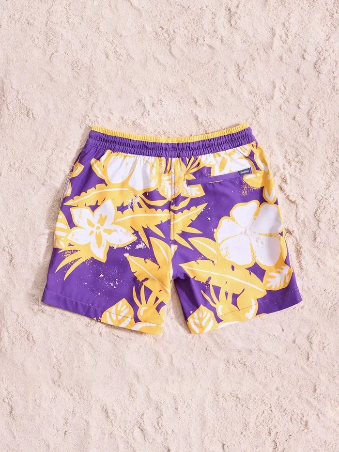 The Vikings Deep End Zones 5.5" (Classic Lined Swim Trunk) - Image 3 - Chubbies Shorts