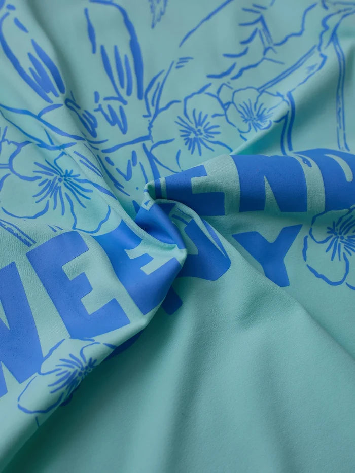 The Weekends Only (Boys Sun Crewneck)- Teal - Image 4 - Chubbies Shorts