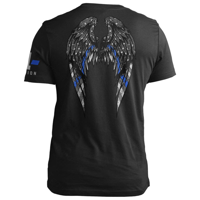 Thin Blue Line Angel Wings