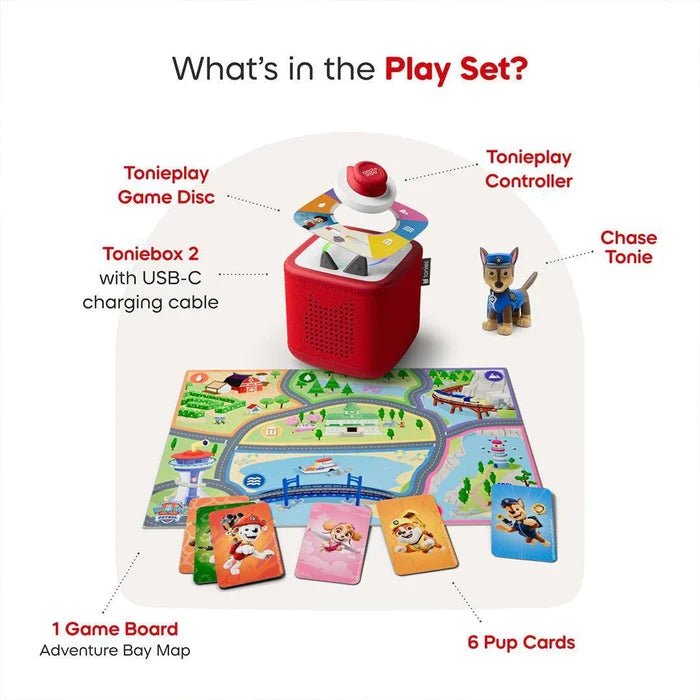 Tonies - Toniebox 2 Play Set - Paw Patrol - Moon Grey - Contents
