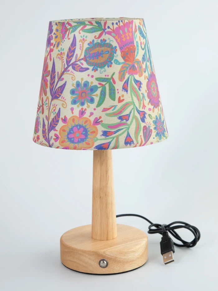 Touch Lamp - Rainbow Cream Floral-view 1