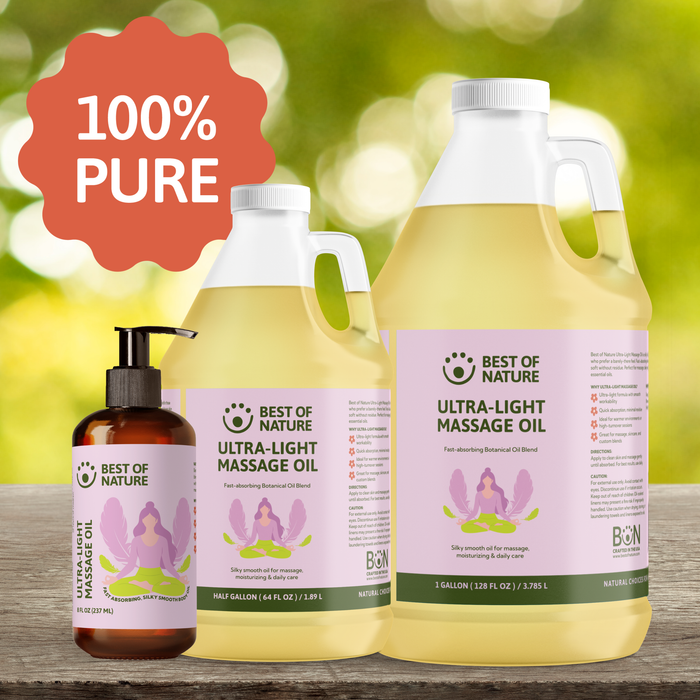 Ultra-Light (formerly Grapeseed Lightest Blend) Massage & Body Oil