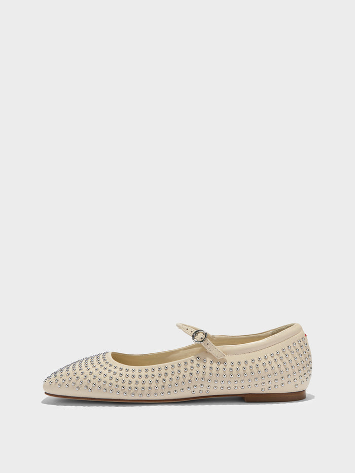 Uma Mini Studs Leather Flats