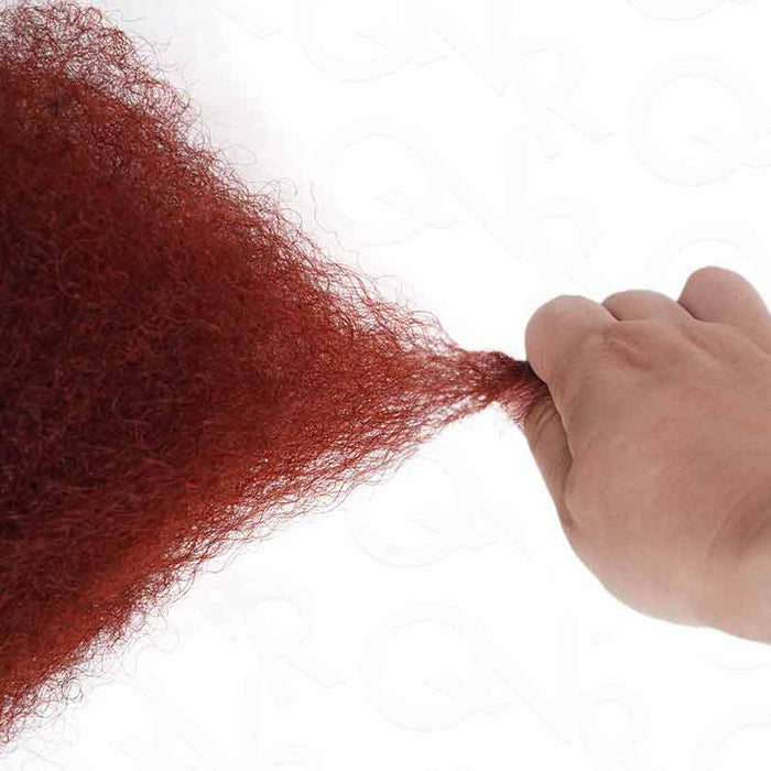 reddish brown afro kinky bulk human hair for braiding